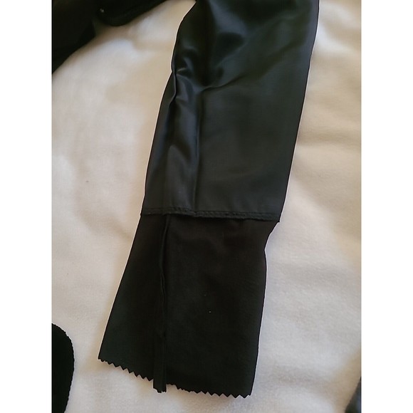 ONE-OF-A-KIND  hand-made SUEDE SNAKESKIN  Rhinestone, ladies TUXEDO S BLACK - Picture 14 of 16